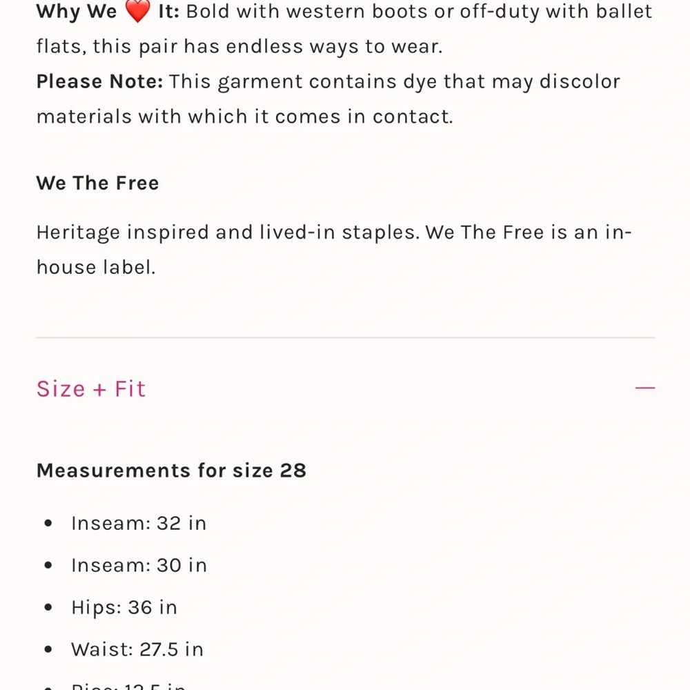 We The Free Wide Leg Jeans! - Picture 4 of 5